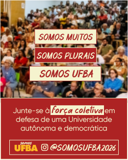 Arte da campanha Somos UFBA