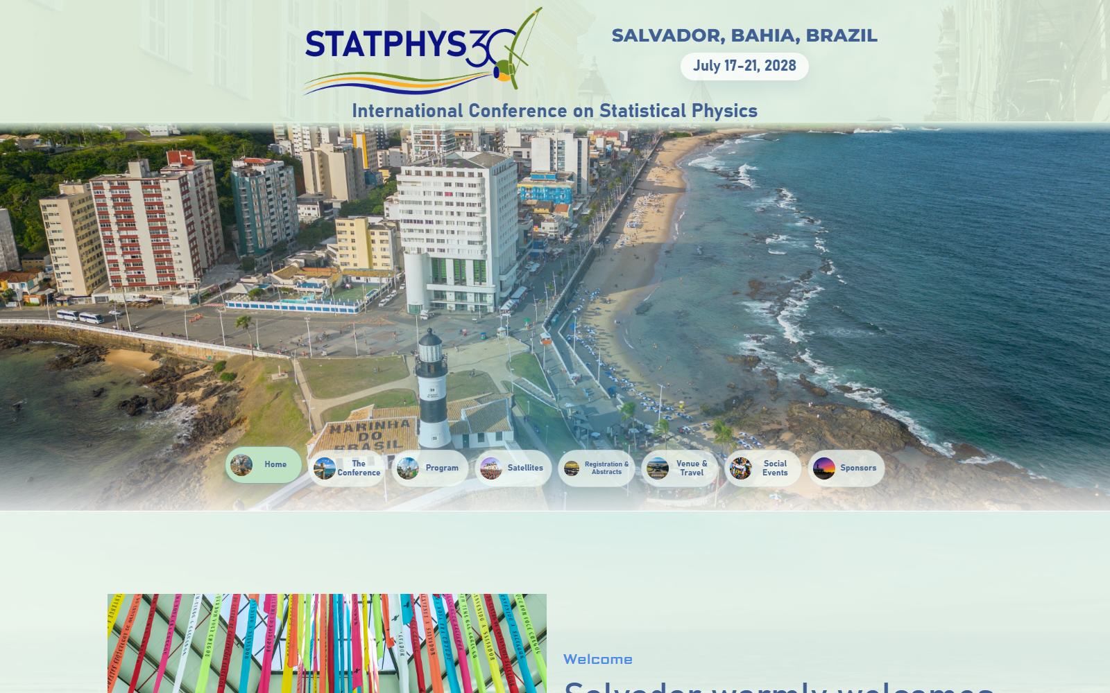 Prévia do site Statphys 30